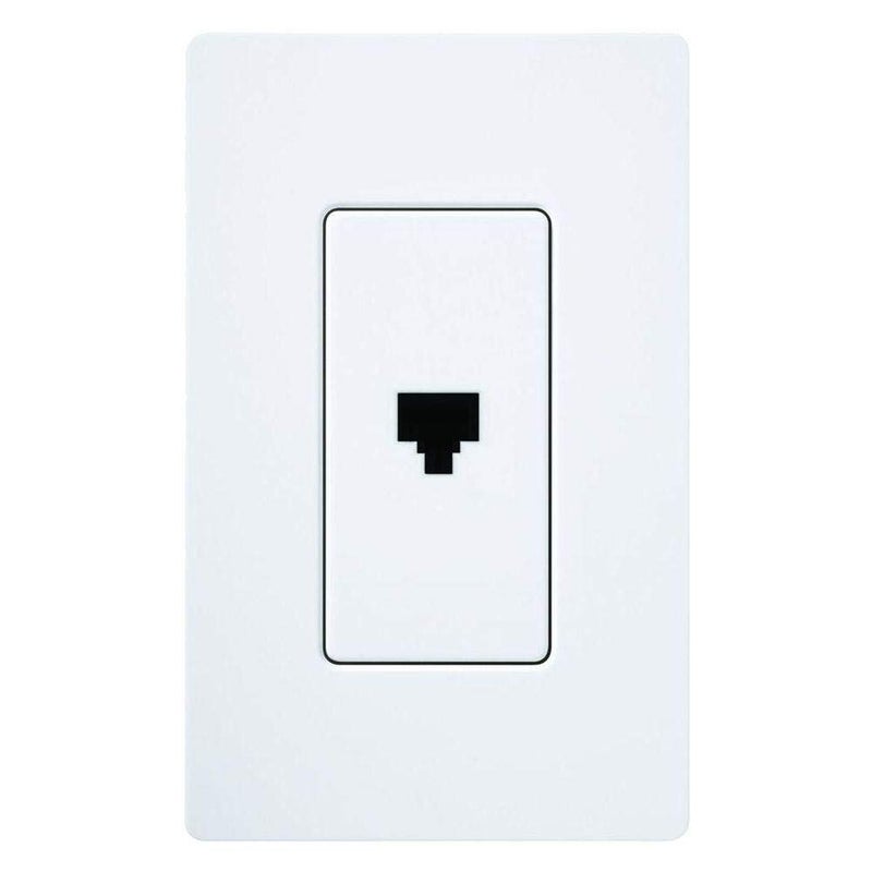 Lutron Ca-Pj-Wh Claro Telephone Jack, White - Image 2